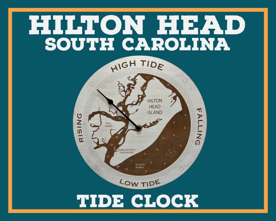 Hilton Head Tide Clock Hilton Head SC Gift for Christmas Etsy
