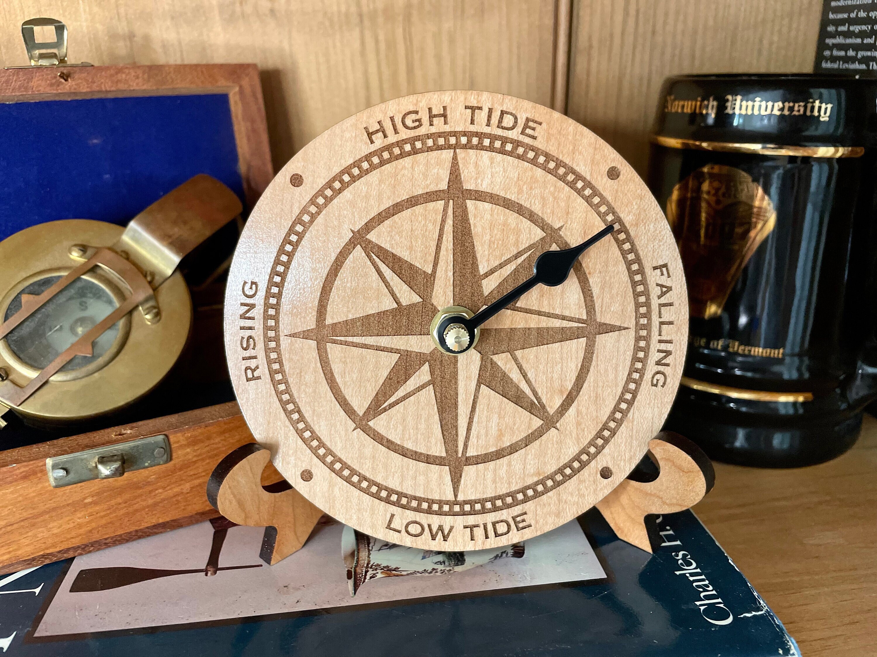 Nautical Star Tide Clock Custom Nautical Desktop Tideclock Etsy Australia Nautical Star Tide Clock Custom Nautical Desktop Tideclock Etsy Australia