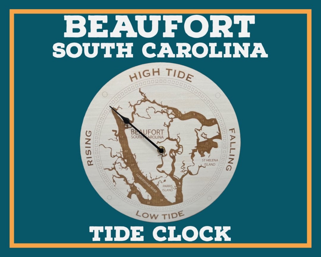 Beaufort SC Tide Clock Custom Hand Made Stained or White Etsy