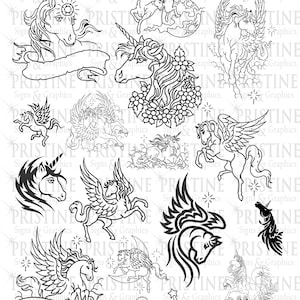 Einhorn Svg Bundle, 25 Designs