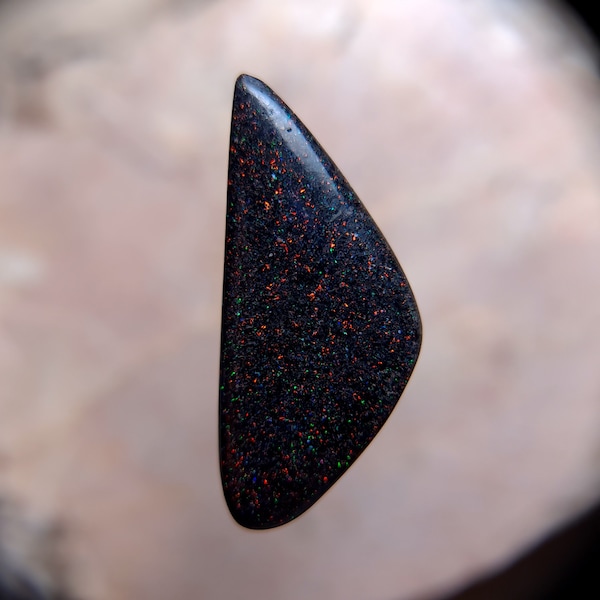 Fairy Opal freeform Cabochon with Reds and Greens 36x16mm A4