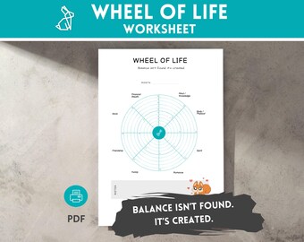 Wheel of Life Worksheet: Personal Growth & Reflection Tool (PDF)