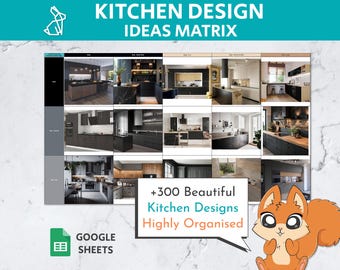 300+ Küche Design Ideen Matrix Google Sheets Vorlage | Küche Ideen | Küche Farbkombinationen | Innengestaltung | Küchenrenovierung