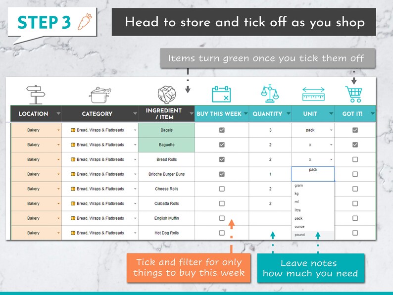 Editable Pantry List Google Sheets Master Pantry List Pantry Checklist