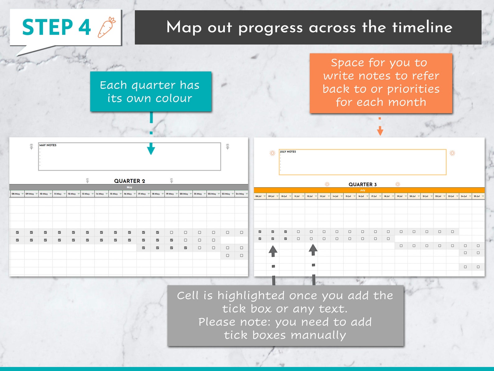 Daily View 2026 Roadmap Google Sheets Template | Gantt Chart | Project ...