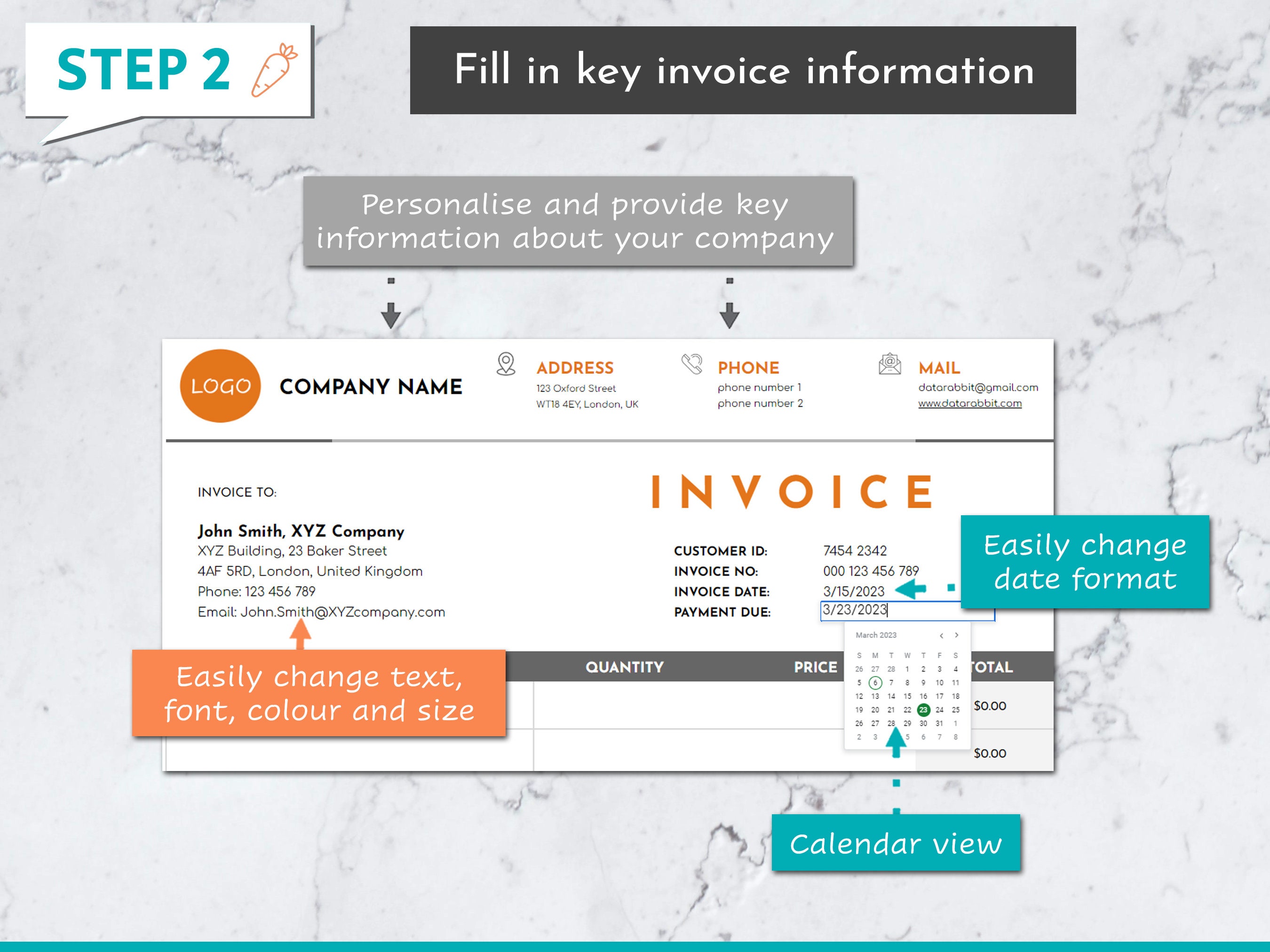 Invoice Order Sign Professional Orange Invoice Google Sheet Template Business Invoice ...