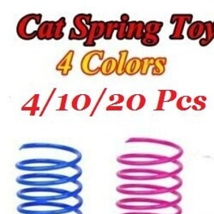 Ethical pet wide durable heavy gauge plastic colorful springs cat toy discount