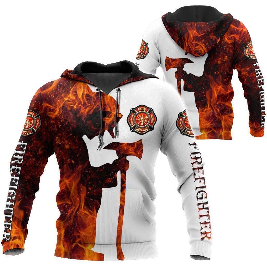 Discover Firefighter Hoodie, Unisex Hoodie, Hoodie All Over Print Hoodie, 3D Hoodie for Men