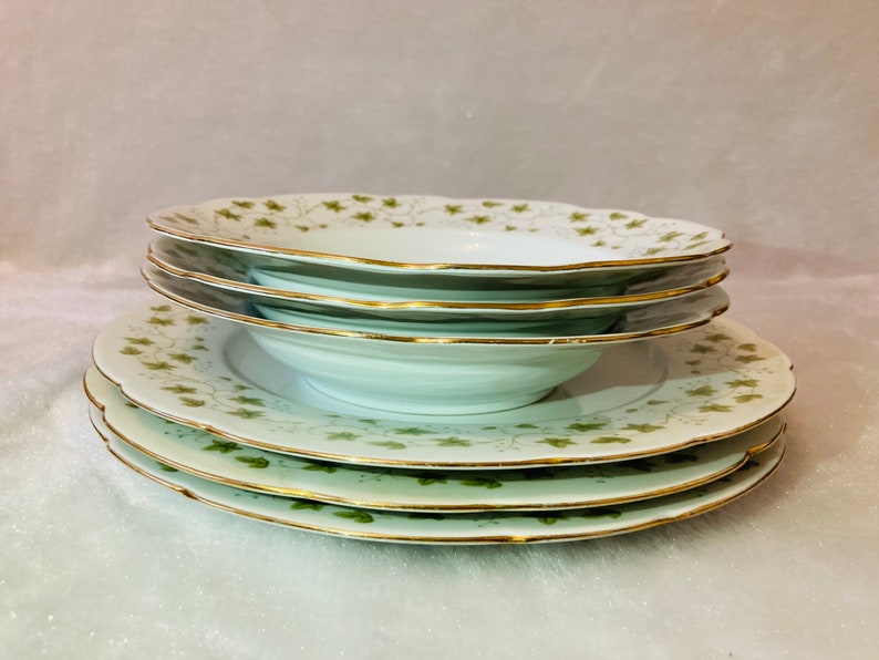 Vintage Dinner Plates Cmielow diana set of 6 Made in Etsy Canada