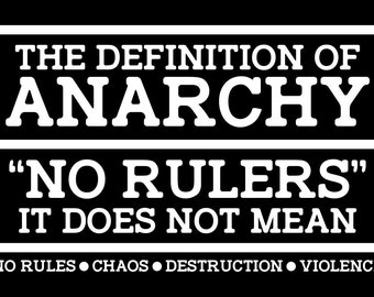 Definition of Anarchy Stickers (10 pack)