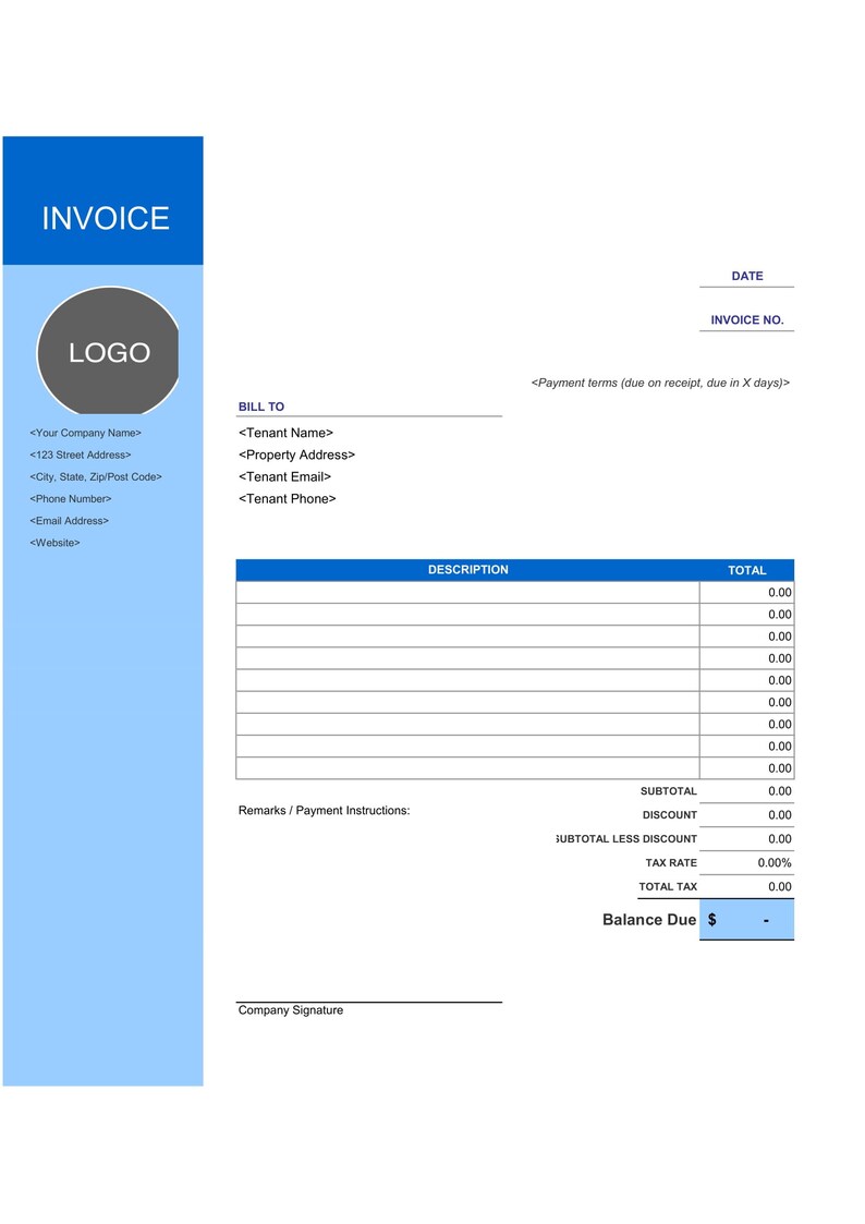 10 Invoice Templates Excel/word/pdf. Business Invoice. Service Invoice