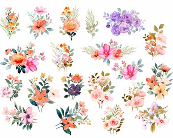 Bloemen Sticker Sheet, Vintage Sticker Sheet, Vintage Esthetische Decals Gitaar Laptop Hydroflask Waterdichte Sticker Sheet