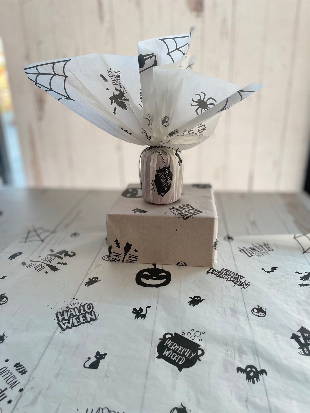 Tissue Paper Halloween Halloween Themed Packing Papergift Etsy