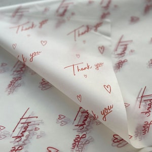Thank You Wrapping Paper, Wrapping Paper, Packing Paper, Tissue Paper, Tissue Paper Gift Wrapping Baby Girl Baby Shower, Weddings Favors