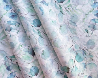 Eucalyptus Floral Pattern Packing Paper-Tissue Paper Flowers, Wrapping Paper, Floral Packing Paper, Small Business Packing, Cute Craft Paper