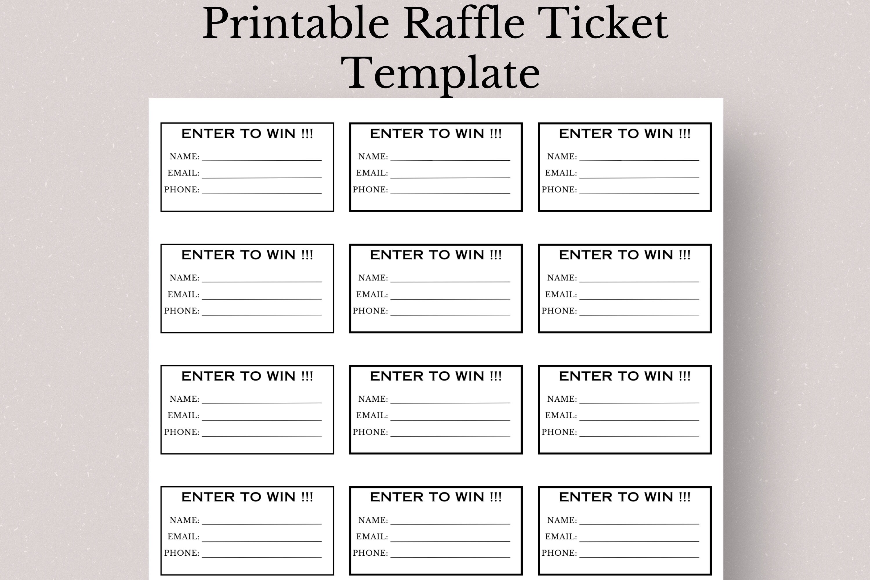 thumbnail image 2 of Buy SBLABELS 100 Raffle Tickets / 2" X 3.5" Contest Tickets/Giveaways 2 of 12