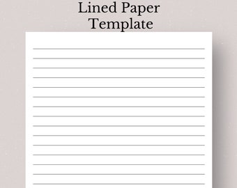 Papier ligné imprimable, grand format/ligné universitaire (fichier PDF)