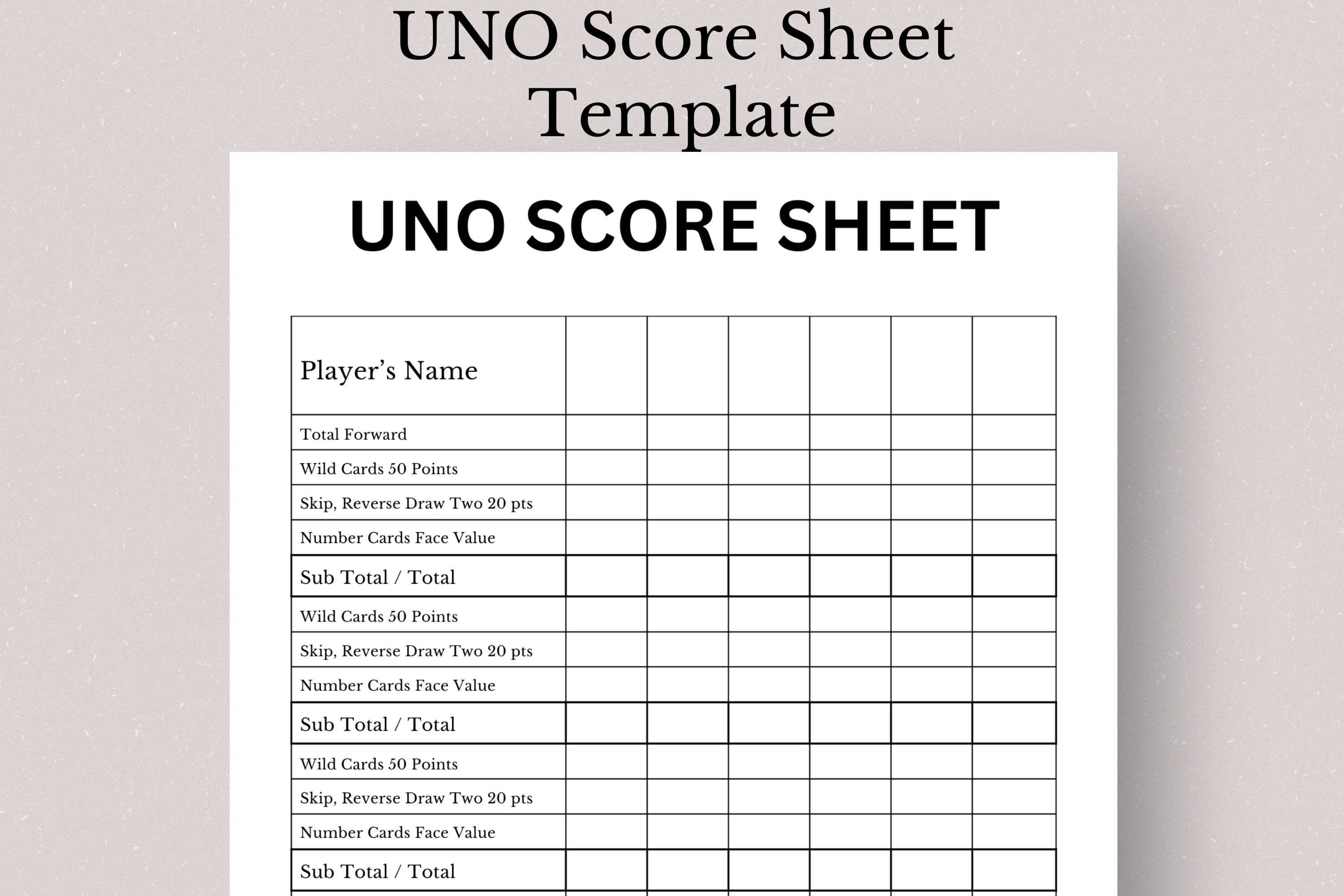 UNO FLIP Score Sheets: 100 Large Score sheets (Score Record Book for UNO  Flip Card Game) Score Pads for UNO Flip Funny Game (Large Score card  (Paperback)