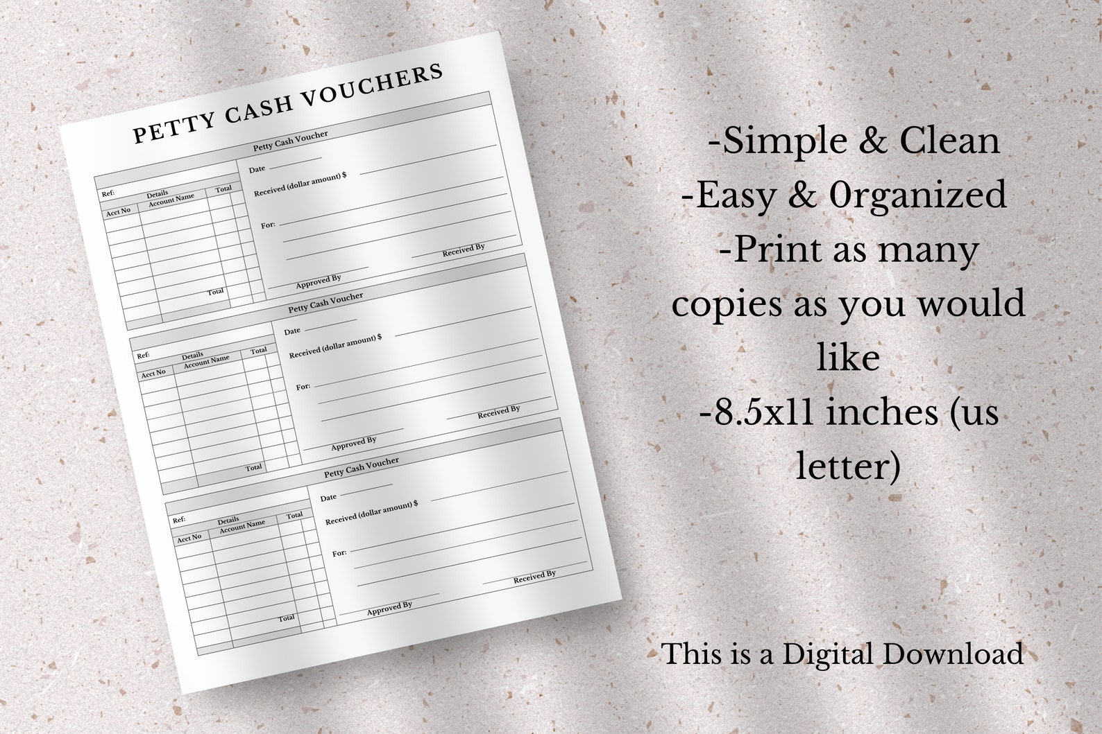 Petty Cash Voucher Forms - Yellow (1 000 Per Pack Size Revenue Stamp On  Voucher Rules At Pedro Vice Blog Free Printable Petty Cash Voucher