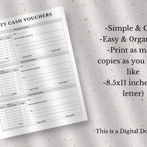 Printable Petty Cash Voucher Forms, Petty Cash Voucher Form Template ...