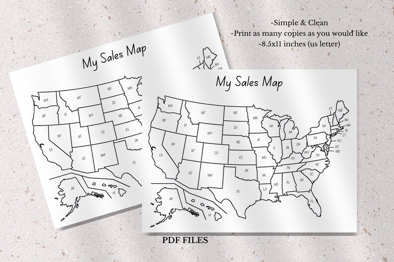 USA Sales Map Printable Small Business Sales Tracker Etsy Sales Tracker USA Sales Map Printable Small Business Sales Tracker Etsy Sales Tracker