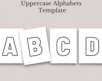 Uppercase Alphabet Coloring Pages, A-Z Printable Letters (PDF)