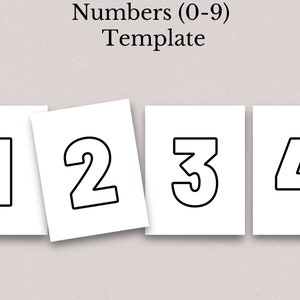 Printable Numbers, 10 Pages Printable, Printable Numerals, Numbers Coloring Pages