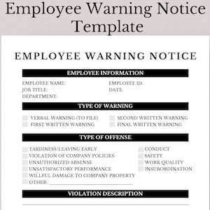 Plantilla de aviso de advertencia para empleados, plantilla de aviso de advertencia para empleados editable, aviso de advertencia para empleados, aviso de advertencia, carta de advertencia