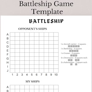 Printable Battleship Game, Battleship Game Template, Printable Travel Games, Battleship For Kids, Fun Printable Games, Road Trip Activities