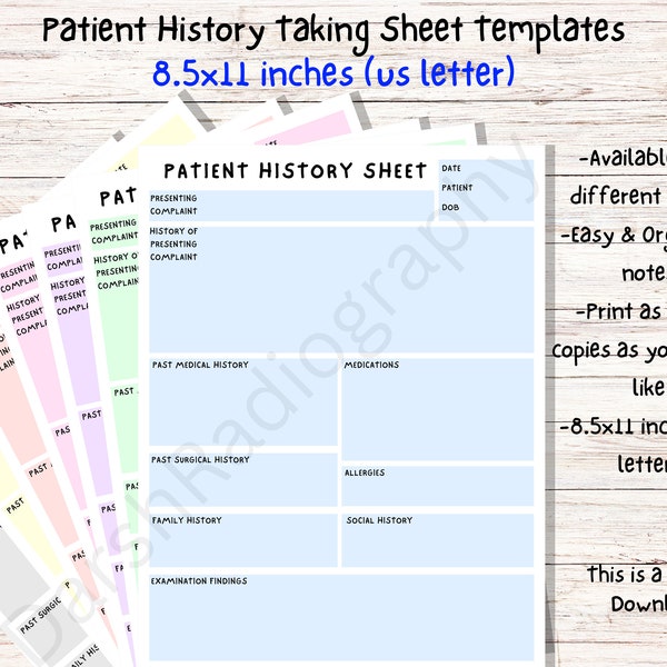 Patient History - Etsy