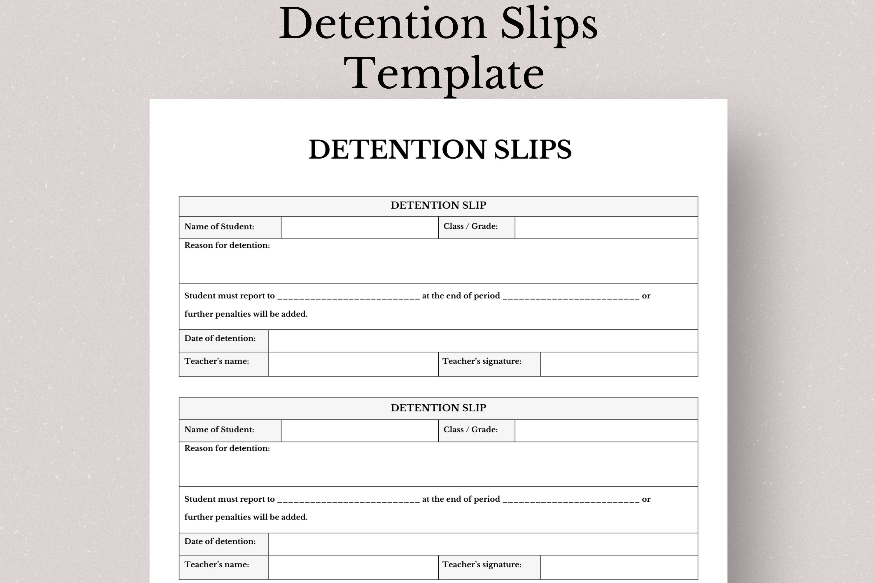 Printable Detention Slips Detention Sheet Printable Detention Slip