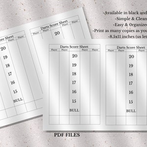 Darts Score Sheet Template Printable - Il 300x300.4822310710 Sutp