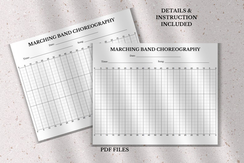 Printable Marching Band Choreography Guide, Marching Band Choreography ...