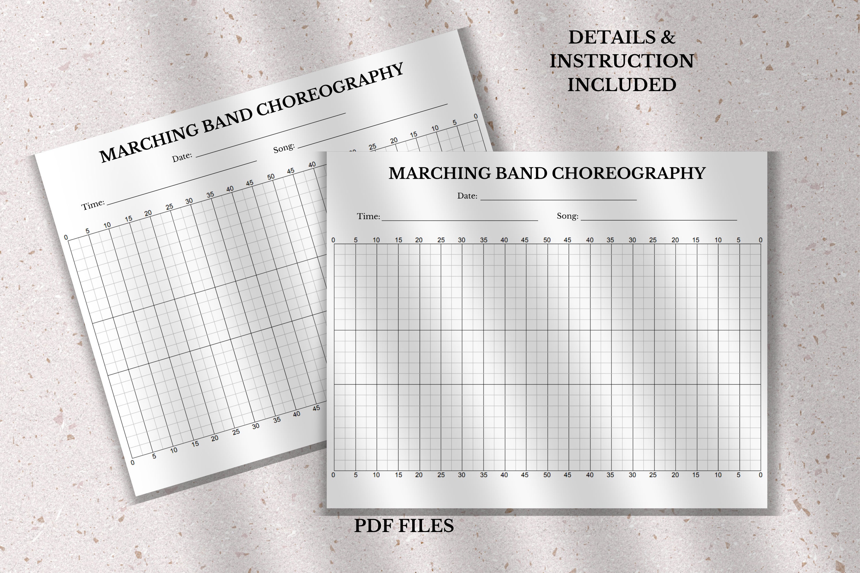 Printable Marching Band Choreography Guide, Marching Band Choreography, Marching Band ...