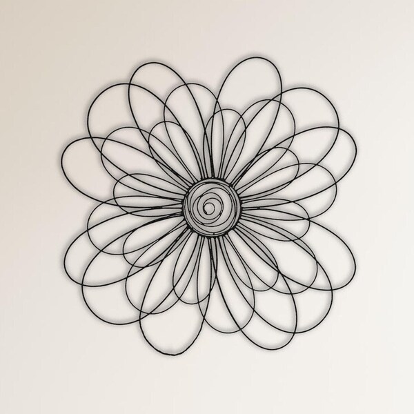 Daisy Metal Wall Art Etsy