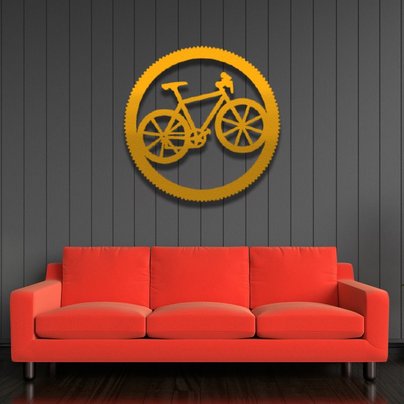 Metal Bicycle Decor Mountain Bike Decor Nature Sport Lover Etsy