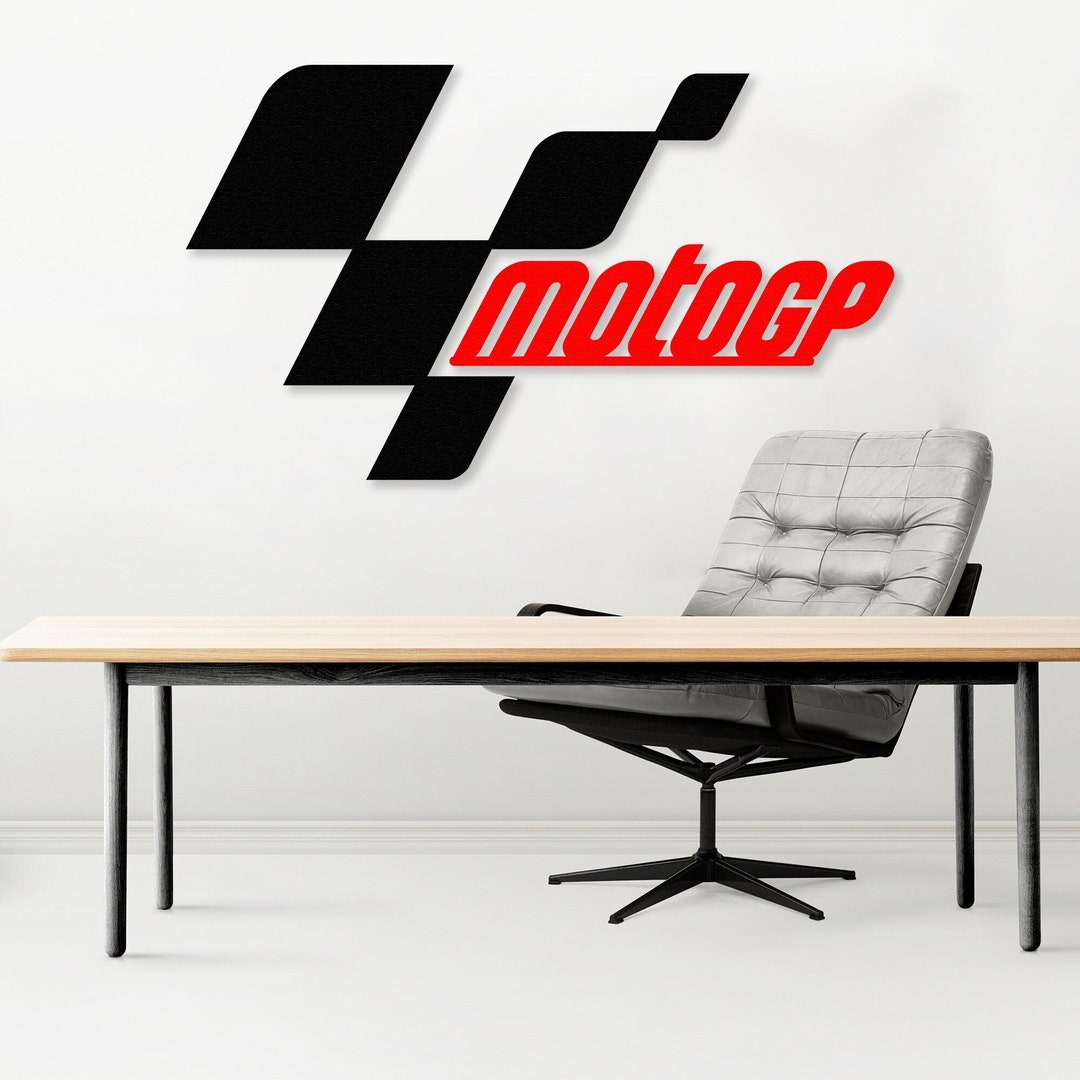 Motogp Logo Metal Wall Art, Motor Sports Metal Decor, Gift for Him