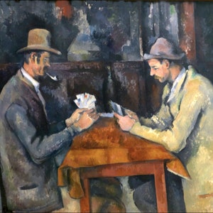 Arte enmarcado, Carteles famosos enmarcados, Pinturas famosas, Regalos, Carteles enmarcados, Decoración de paredes enmarcadas, Regalos para, Decoración del hogar, Decoración, Jugadores de cartas,
