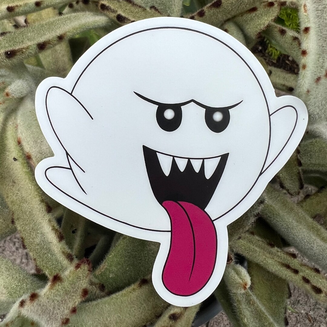 Boo Super Mario Bros Sticker - Etsy