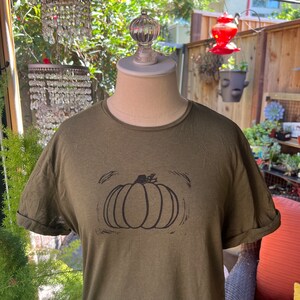 Great Big Pumpkin handprinted t-shirt
