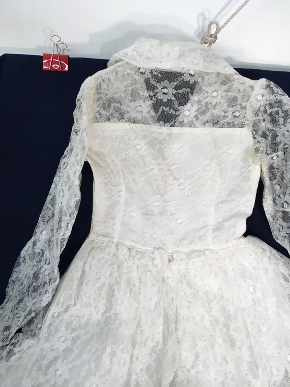 Vintage Handmade Wedding Dress.  L 641 - image 7