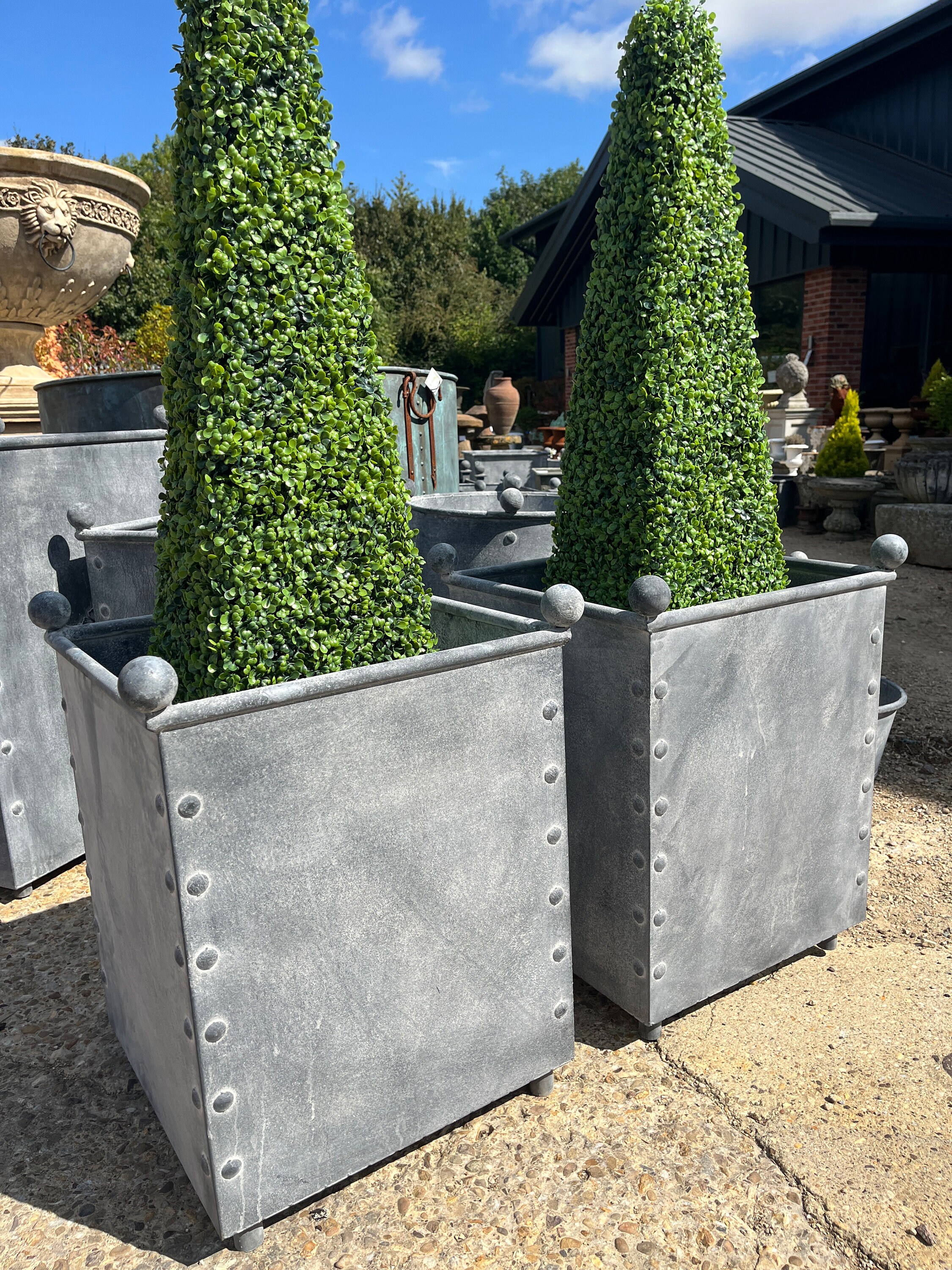 Galvanised Planter - Zinc Planters - Etsy UK