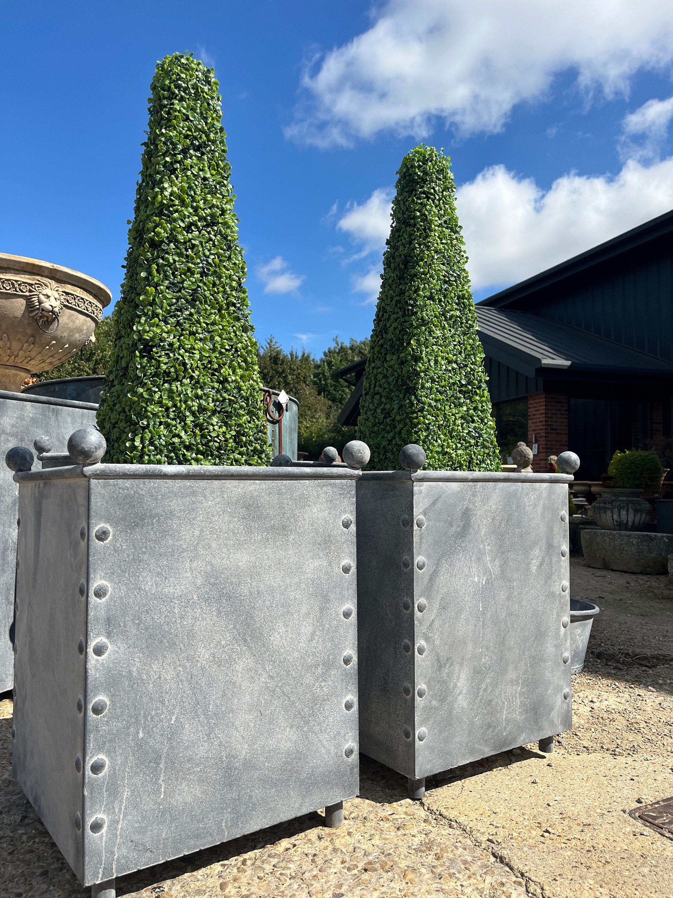 Galvanised Planter - Zinc Planters - Etsy UK