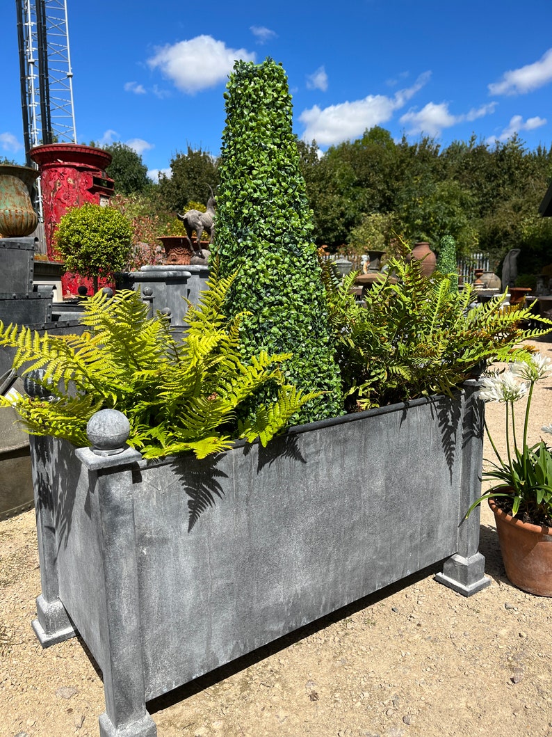 Galvanised Planter - Zinc Trough - Versailles Garden Trough - Etsy UK