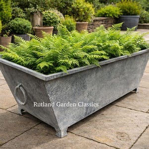 Galvanised Trough 123 cm - Zinc Planters