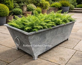 Galvanised Trough 123 Cm - Zinc Planters - Etsy