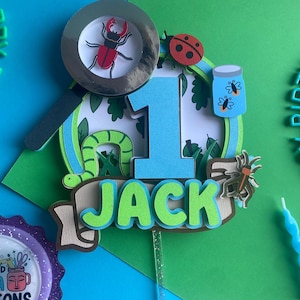 Bug Cake Topper, Bugging Out, Bug Birthday, Bugs and Insects Cake Topper