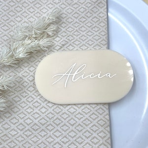 Oval Acrylic Name Place/Tag Sign