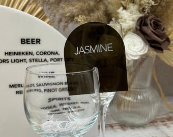 Custom Arch Acrylic Drink Markers