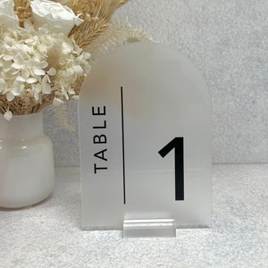 Arch Table Number - Avenir